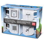 Set 4 Tazas de Café Cristal Minecraft