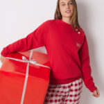 Sudadera de Felpa Roja