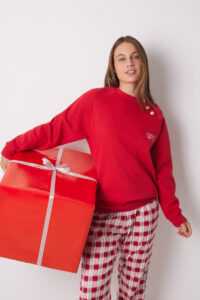 Sudadera de Felpa Roja