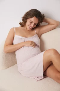Camisón Maternity Corto Soft Touch Rosa
