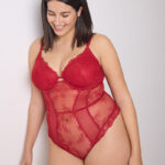Body Encaje Rojo La Vecina Rubia