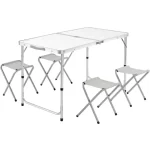 Mesa Plegable XXL con Taburetes