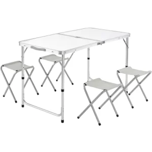 Mesa Plegable XXL con Taburetes